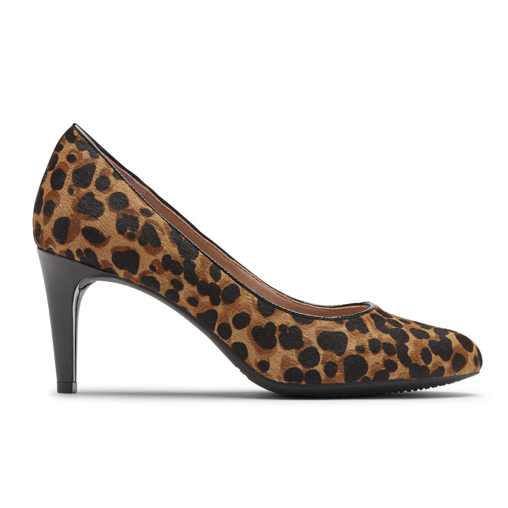 Sapatos De Salto Rockport Mulher Leopardo - Total Motion Arabella - 75104DZPY